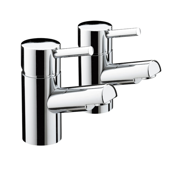 Bristan Prism Bath Pillar Taps Chrome PM 3/4 C