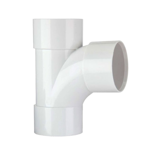 Polypipe Waste Solvent Weld ABS 92.5 Degree Swept Tee White 40mm WS22W