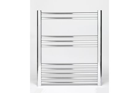 BOSS Classic 3 750 x 600 Curve Chrome Towel Rail