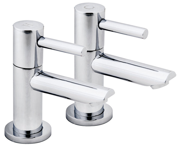 Iflo Aura Basin Taps Chrome Pair 310802