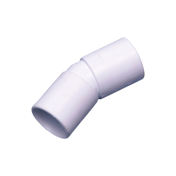 Wavin Osma White 21.5mm Solvent Weld Overflow Bend 45 Degree 1E166W