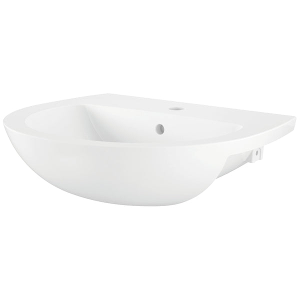Iflo Cascada Semi Recessed Basin 550 X 460mm 1 Tap Hole