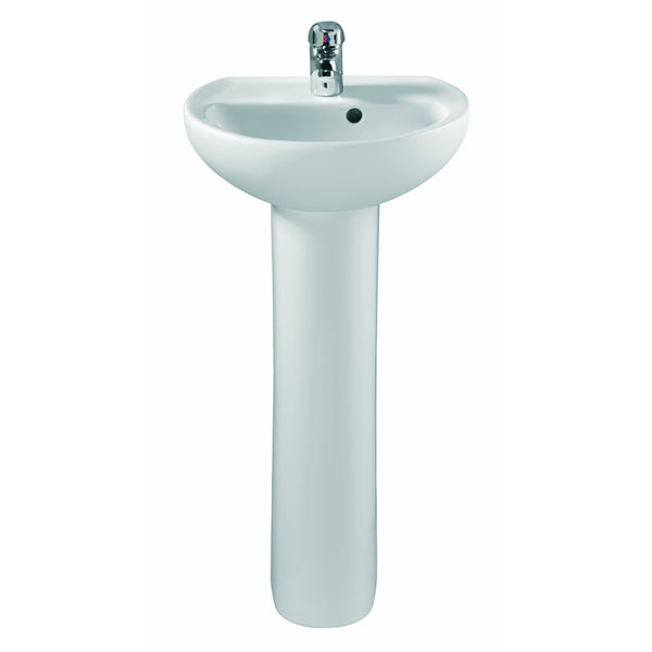 Twyford Alcona One Tap Hole Hand Rinse Washbasin 400mm X 330mm Ar4811Wh