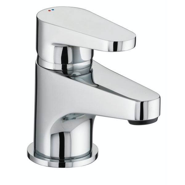 Bristan Quest Basin Mixer Tap with Clicker Waste QST BAS C