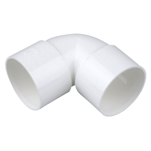 Wavin OsmaWeld Waste 32mm Knuck Bend 90 Degree 4Z160 White