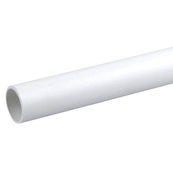 Wavin OsmaWeld Waste 50mm Plain Ended Pipe 3M 2Z073 White