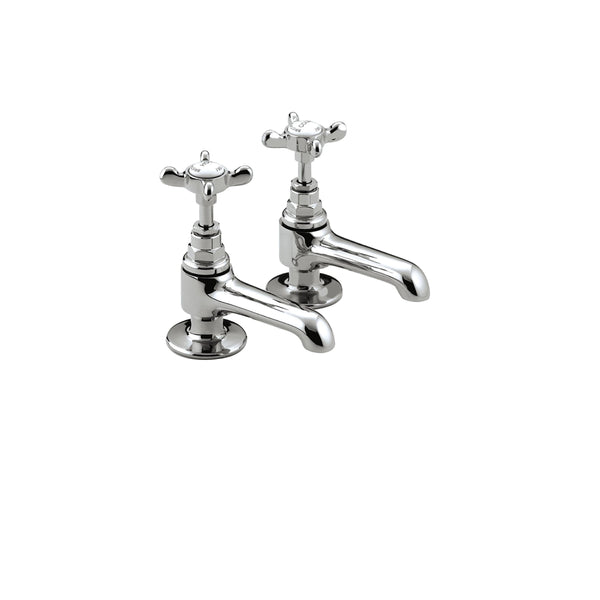 Bristan 1901 Basin Taps with Ceramic Disc Valves Chrome N 1/2 C CD