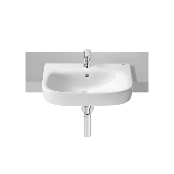 Roca Debba Semi-Recessed 1 Taphole Basin 520 X 400mm White A32799S000