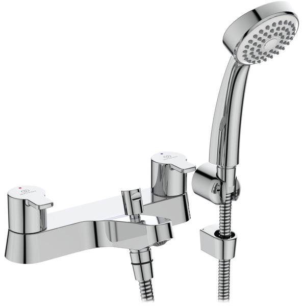 Ideal Standard Calista Dual Control Two Tap Hole Bath Shower Mixer Chrome B1152AA