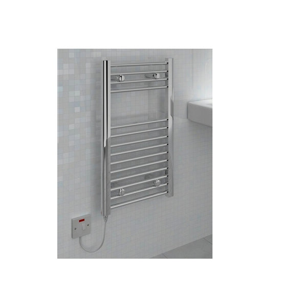 Vitellio Straight Chrome Towel Rail 800mm X 400mm