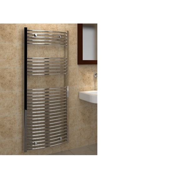 Vitellio Curved Chrome Towel Rail 1.8 M x 750mm