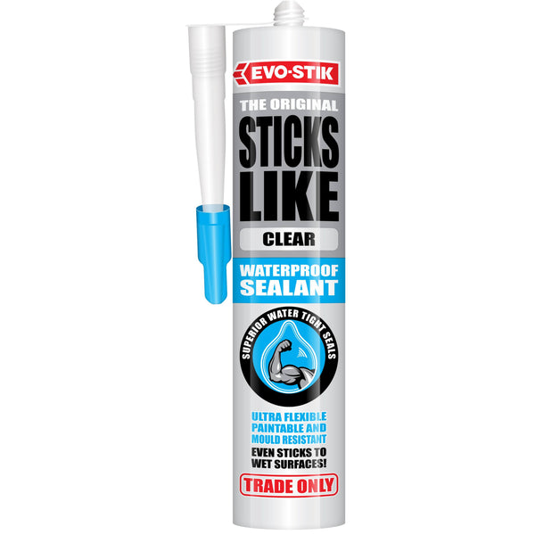 Evo-Stik Sticks Like Trade Only All Weather Clear Adhesive