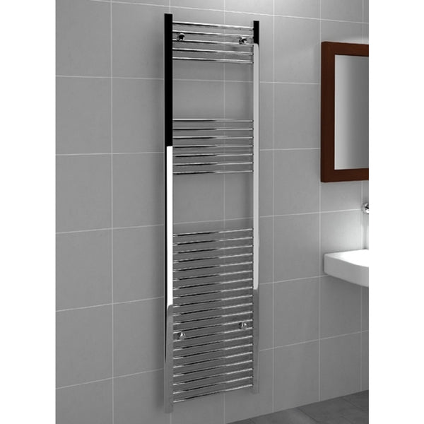 Vitellio Straight Chrome Towel Rail 1800mm X 500mm