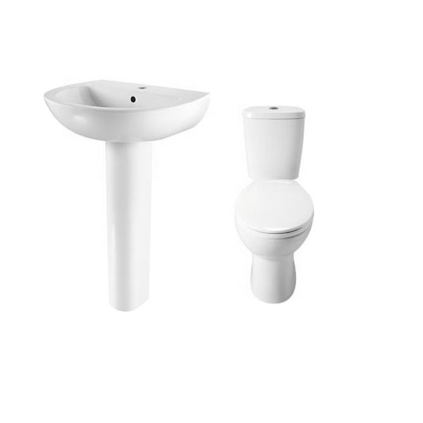 Toilet & Basin To Go Bundle 1 Tap Hole