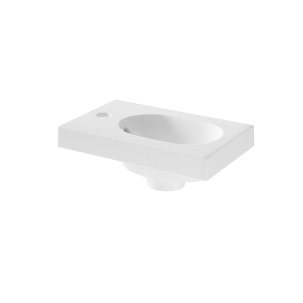 Iflo Slimline Gel Coat Basin 1 Tap Hole 400mm X 250mm 2018Tp1