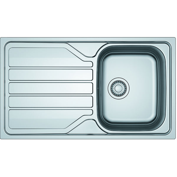Franke Flash Stainless Steel Kitchen Sink 1 Bowl, Reversible