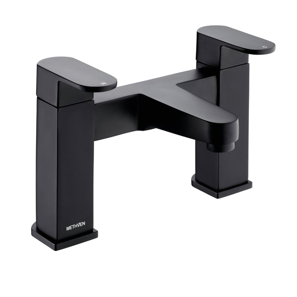 Methven Amio Black Deck Mounted Bath Filler