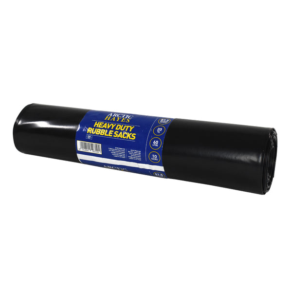 Arctic Hayes Heavy Duty Rubble Bags (Roll of 10 Black Bags) BRS1